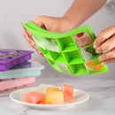 Axyaa Silicone Ice Cube Square Tray Mold Kitchen Tool for DIY Ice Blocks