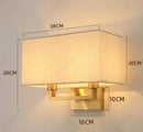 Axyaa LED Fabric Wall Lampshade for Bedroom Bedside Lighting