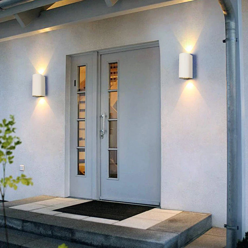 Axyaa Modern LED Wall Lights 7W Outdoor IP65 Waterproof Indoor Bedroom Porch Garden Aluminum Lighting