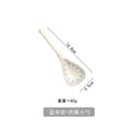 Axyaa Japanese Blue White Long Handle Spoon Coarse Pottery Creative Retro Home Soup