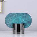 Axyaa Geometric Marble Vase: Creative Table Decoration for Aesthetic Rooms