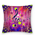 Axyaa Music Note Cushion Cover 45x45cm Pillowcase Decorative Pillow Home Decor