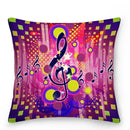 Axyaa Music Note Cushion Cover 45x45cm Pillowcase Decorative Pillow Home Decor