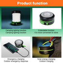 Axyaa Solar Rechargeable Lantern: Waterproof Portable Light & Power Bank for Outdoor Camping