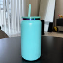 Axyaa Stainless Steel Vacuum Straw Cup - Colored Ice Coffee Thermos