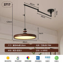 Axyaa Modern Walnut LED Chandelier for Dining Bedroom Kitchen Home Decor