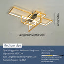 Axyaa Modern LED Chandelier for Smart Home, Gold/Black Ceiling Light