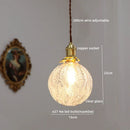 Axyaa Nordic LED Pendant Lights Copper Glass Chandelier