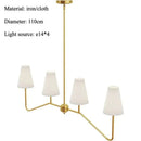 Axyaa Collins Round Chandelier Fabric Branch Pendant Light: Nordic Minimalist Design
