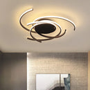 Axyaa Modern LED Ceiling Lights for Living Room, Bedroom - White Aluminum Surface Mounted Ceil Lamp