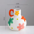 Axyaa Ceramic Vase for Dried Flowers Home Decor - Modern Minimalist Living Room Centerpiece