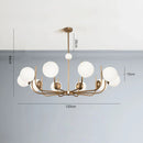 Axyaa Minimalist Molecular LED Pendant Light Circular Hanging Lamp
