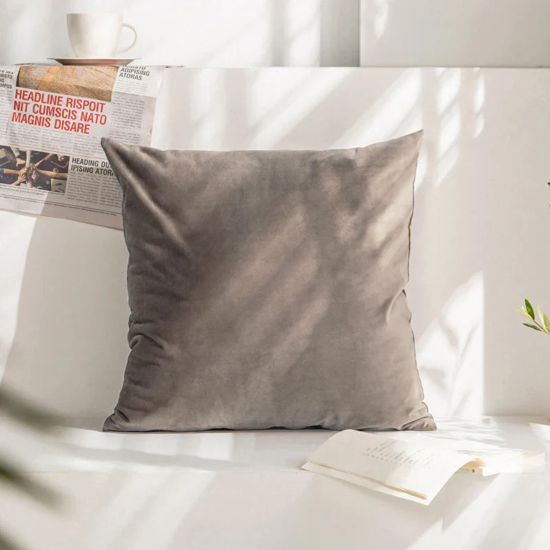 Velvet Cushion Cover for Sofa Living Room, 30x50cm Decorative Pillows by Axyaa