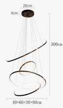 Axyaa LED Chandeliers: Modern Pendant Lights for Living Room & Dining Room