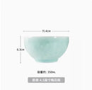 Axyaa 4.5-inch Plum Blossom Ceramic Dining Bowl for High-Temperature Tableware