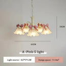 Axyaa Pink Bow Chandelier for Kids' Room & Kitchen - Nordic Design Home Lighting