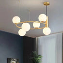 Axyaa Nordic Personality Pendant Light Molecular Dining Room Hanging Lamp