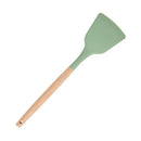 Axyaa Silicone Kitchen Utensils Set - Non-stick Cookware Spatula, Egg Beaters, Shovel & Wooden Handle