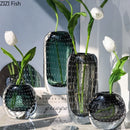 Axyaa Bubble Glass Vase: Hydroponic Planter Flower Arrangement Decor Vessel