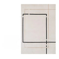 Axyaa Soft Plush Living Room Rug Minimalist Style Thick Bedroom Carpet