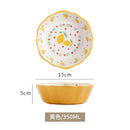 Axyaa Flower Fruit Pattern Ceramic Bowl Set