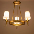 Axyaa Iron Art Chandeliers for Bedroom Dining Study Room, Modern Retro Pendent Lamps