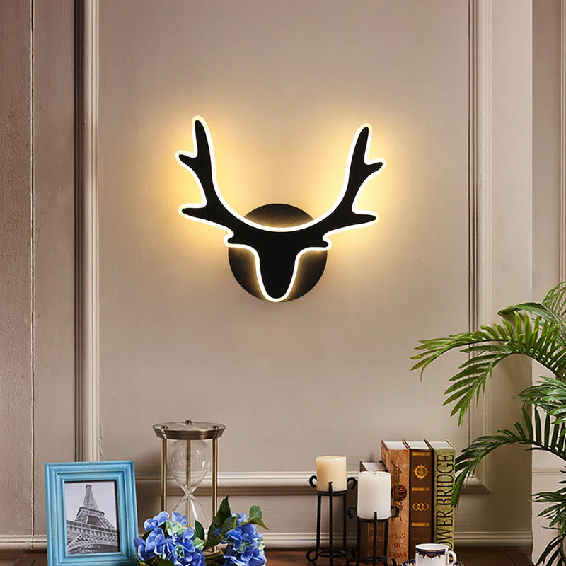 Axyaa Antler LED Wall Sconce Nordic Style Indoor Bedroom & Bathroom Light