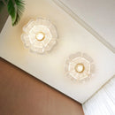 Axyaa Petal Ceiling Light: Luxury Warm Acrylic Bedroom Lighting Fixtures
