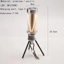 Axyaa LED Night Light Aluminium Rechargeable Camping Decor Lamp