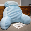 Axyaa Fluffy Striped Cartoon Waist Sofa Pillow for Reading and Bed Support
