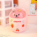 Axyaa Bear Desktop Organizer with Lid & Pen Holder - Cute & Multifunctional