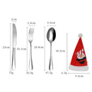 Axyaa Christmas Stainless Steel Tableware Set