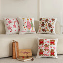 Axyaa Christmas Towel Embroidered Pillowcase 45x45cm - Sofa Decoration & Headboard Cushion Cover