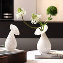 Axyaa Cloud Glass Vase Artificial Flower Decor Floral Shaped Desk Decoration