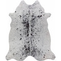 Axyaa Cow Print Faux Hide Rug: Zebra Design Durable Carpet for Home Decor