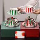 Axyaa Color-Block Ceramic Coffee Cup - High-Value Business Gift Mug