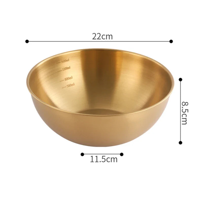 Axyaa Stainless Steel Ramen Bowl - Stylish Kitchen Tableware and Utensil