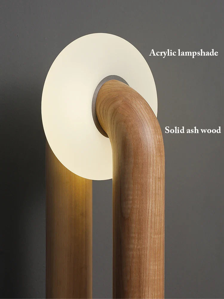 Axya Solid Wood Table Lamps Touch Control Dimmable LED Lighting for Home Décor