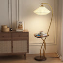 Axyaa Japanese Cloth Floor Lamp LED Warm Light Integrated Body Integration