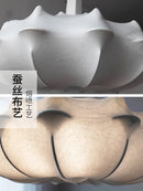 Axyaa Wabi-Sabi Silk Chandelier Villa Homestay Japanese Bedroom Living Room Pendant Lights E27