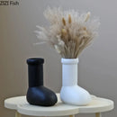 Axyaa Handcrafted Ceramic Vase Hydroponic Flower Arrangement Dried Flower Vase