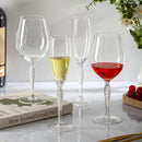 Axyaa Fish Bone Champagne Glass - Handmade European Crystal Goblet