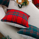 Axyaa Christmas Plaid Cushion Cover 30x50cm - Sofa Home Decor