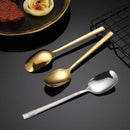 Axyaa Square Head Soup Spoon - High Quality Stainless Steel Cutlery