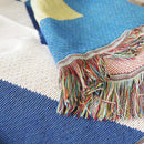 Axyaa Geometric Pattern Sofa Towel: Modern Minimalist Cover & Throw Blanket
