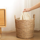 Axyaa Woven Straw Basket Set for Storage, Picnics, and Laundry
