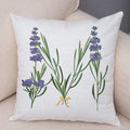 Axyaa Lavender Letter Sofa Cushion Cover for Home Car Living Room Bedroom Decor