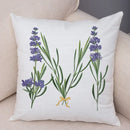 Axyaa Lavender Letter Sofa Cushion Cover for Home Car Living Room Bedroom Decor