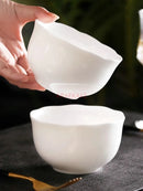 Axyaa Ceramic Rice Soup Dessert Bowl Set - Household Tableware Mini Bowl