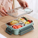 Axyaa Stainless Steel Bento Box: Divided Leakproof Lunch Container for Food Storage